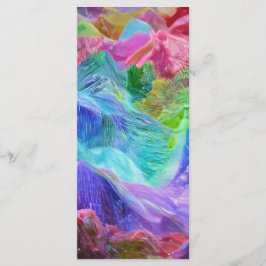 Menu Vibrant Crystal Mountain Abstrato