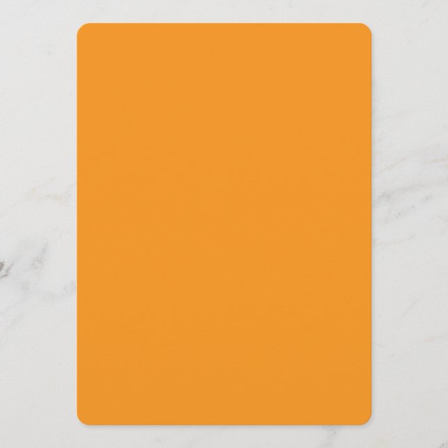 Menu “Vibrant Orange Minimal Card” (Frente)
