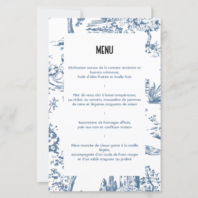 Menu Victoria (Frente)
