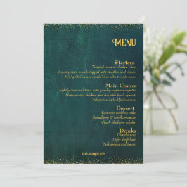 Menu Vintage Dark Green