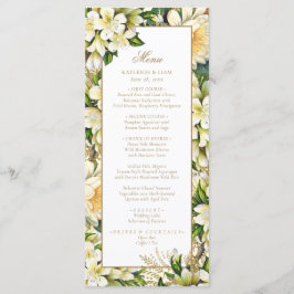 Menu Vintage, Dourado Casamento Greenery