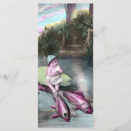 Menu Vintage French April Fool Pistcard