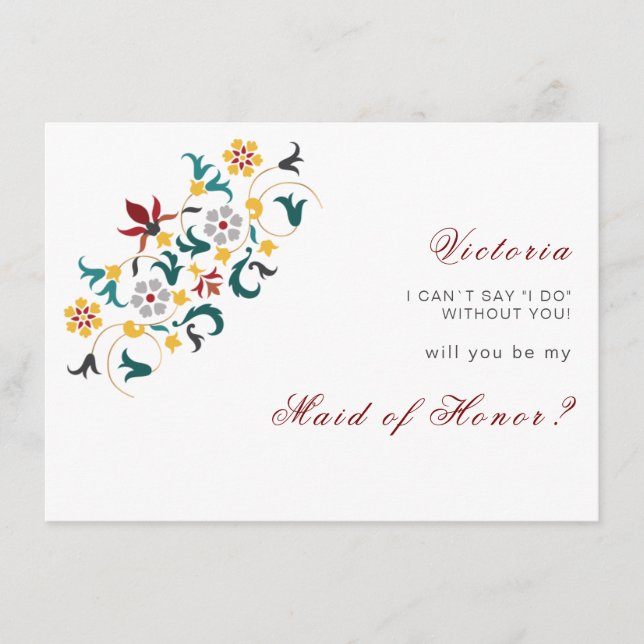 Menu Vintage Geometry Intrata Casamento Clássico de Mot (Frente)