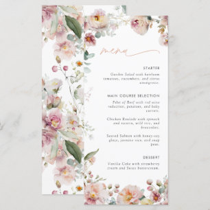 Menu Vintage Peach Pink Love está no Chá de panela Bloq