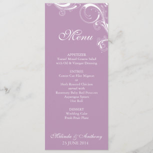Menu Violet de Supressão de Filigree