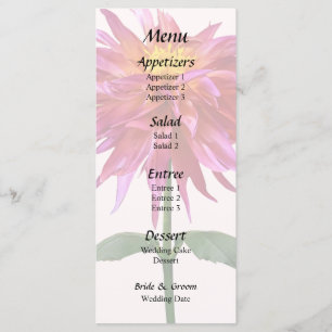 Menu Vivid Pink Dahlia