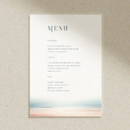 Menu Wailea Wedding