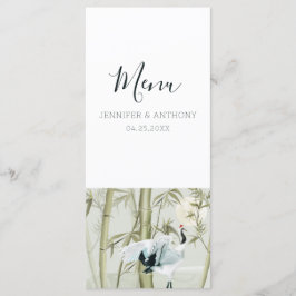 Menu Watercolor Bamboo - Grua Japonesa