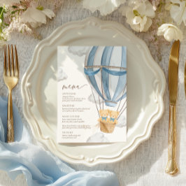 Menu We Can Bearly Wait Twins Baby Shower 