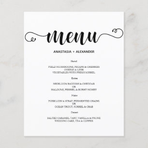 MENU WEDDING Clássico de Orçamento. Flyer