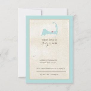 Menu Wedding do mapa   RSVP de Harwich Cape Cod
