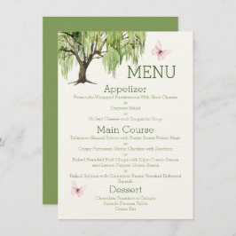 Menu Weeping Willow Wedding Suite 4,5" x 6,25"