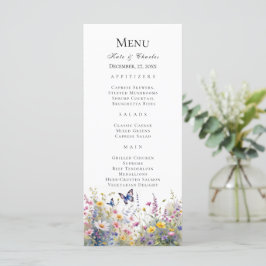 Menu Whimsic Wildflower Meadows