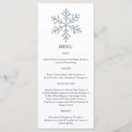 Menu Winter Snowflake (branco)