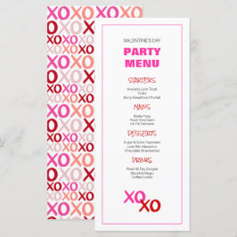 Menu XOXO Girls Night Out Pink Galentine Day Party
