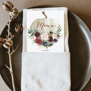 Menus de Abóbora de Queda -