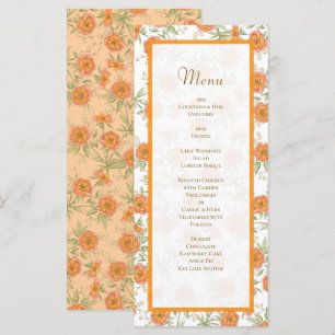 Menus de Casamento Rosa Laranja