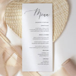 Menus de Casamento Russo da Caligrafia Simples<br><div class="desc">Caligrafia Simples Menus De Casamento Russo,  Menus De Casamento Russo,  Menu De Casamento Floral,  Menu De Mesa De Casamento</div>