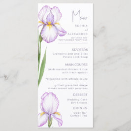 Menus for a modern wedding.