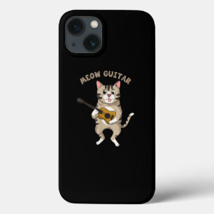 Meow Guitar Cute Cat Tocando Violão Gatinhos Engra