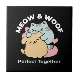 Meow & Woof Perfect Toga - Gato e Cachorro Bonitos