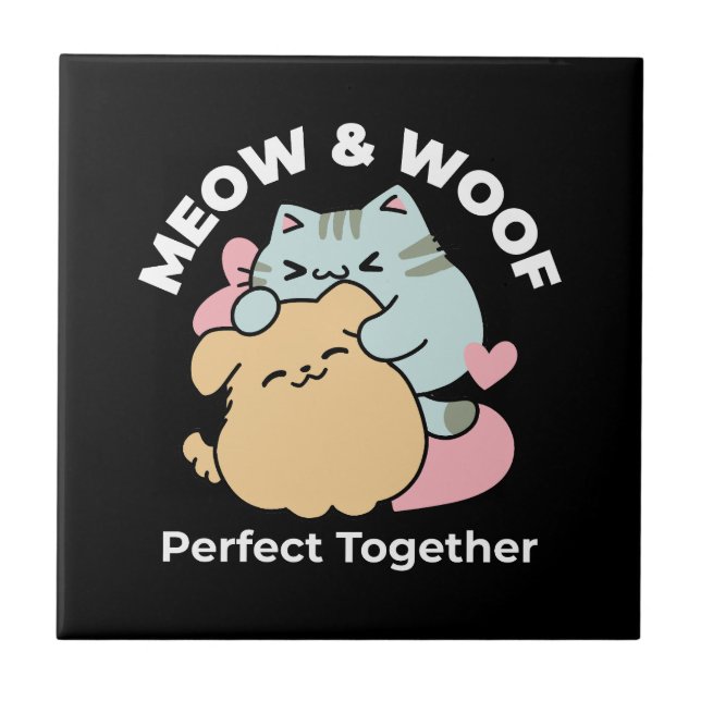 Meow & Woof Perfect Toga - Gato e Cachorro Bonitos (Frente)