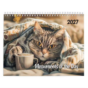 Meowmentos do Dia - Calendário de Gatos 2026