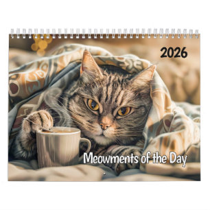 Meowmentos do Dia - Calendário de Gatos 2026