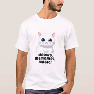 Meows, memórias, magia! Camiseta