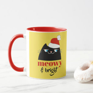 Meowy & Bright Caneca de Natal Personalizada de Ga
