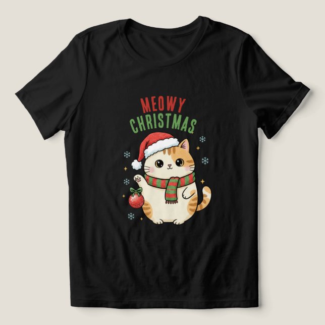 Meowy Christmas Cat – Festive Holiday Design (Design frontal)