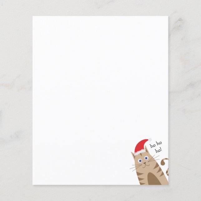 Meowy Xmas veste chapéu de santa (Frente)