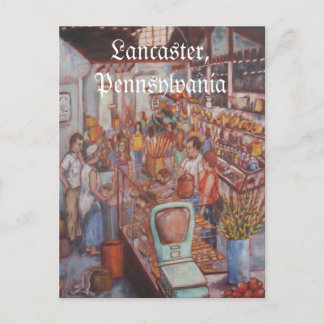 Mercado Central na Cidade de Lancaster PA Cartão P