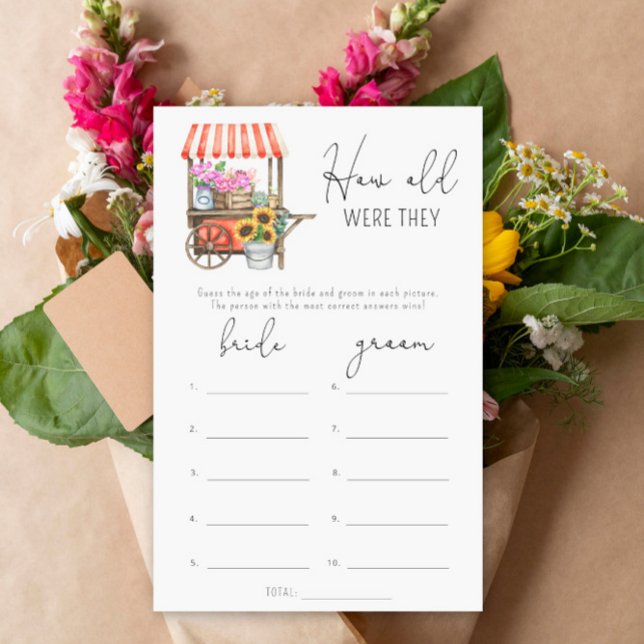 Mercado de flores Quantos anos tinham o jogo de no (Criador carregado)