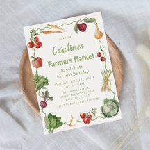 Mercado de Produtos Hortícolas Convite de Aniversá