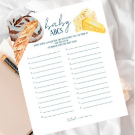 Mercado Francês - Jogo Bebê Chá de fraldas ABCs