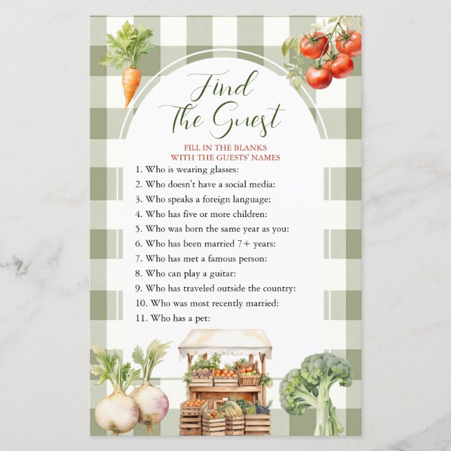 Mercado novo e crescido local Encontre o jogo de c (Frente)