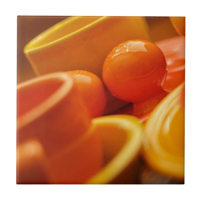 Mercadorias alaranjados do azulejo da festa 4x4 (Frente)