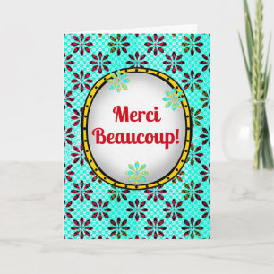 Merci Beaucoup - Cartões de agradecimentos Francês