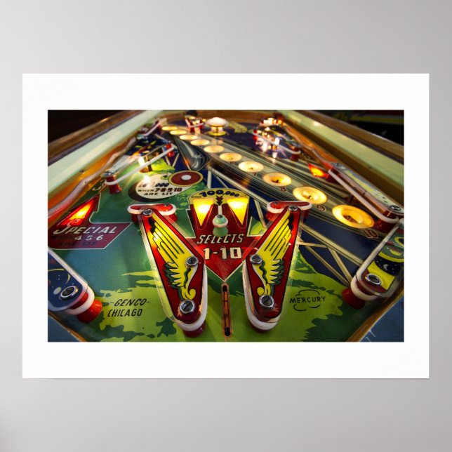 Mercury pinball poster (Frente)