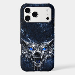 Mercury Wolf Blue Sapphire Eyes Glacial