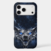Mercury Wolf Olhos de Safira Azul Glacial