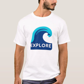 Mergulhe na camiseta de T-shirt da Onda do Oceano 