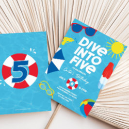 Mergulhe no Convite de Cinco Aniversários, 5 Anive