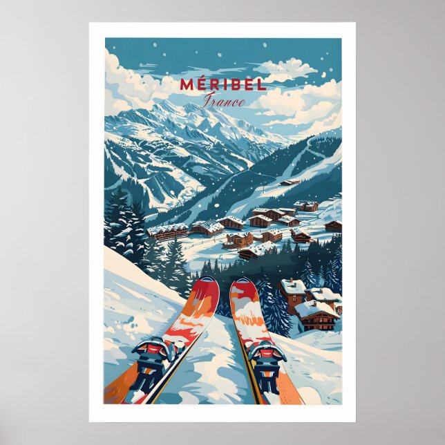 Meribel Ski Poster - France 1 (Frente)