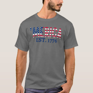 'merica Est. 1776  Camiseta Patriótica Americana
