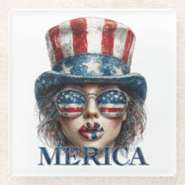 Merica Girl, 4 de julho Gelam Girl com estrelas