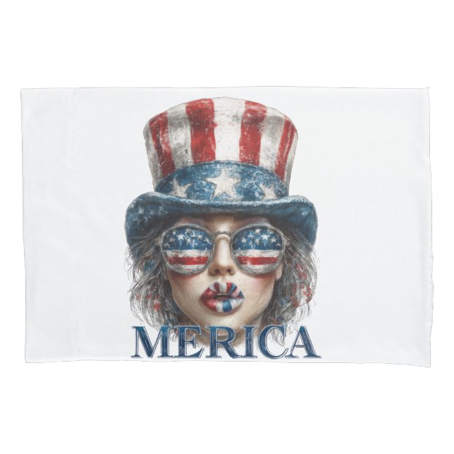 Merica Girl, 4 de julho Gelam Girl com estrelas (Frente)