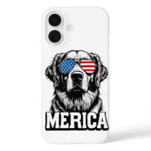 Merica - Retriever Ouro Patriótico