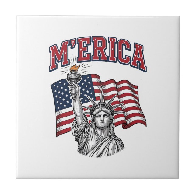 MERICA Vintage Liberdade Patriótica (Frente)